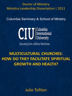 cover image of MULTICULTURAL CHURCHES: